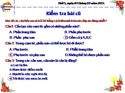 Bài 25. Dùng cụm chủ - vị để mở rộng câu