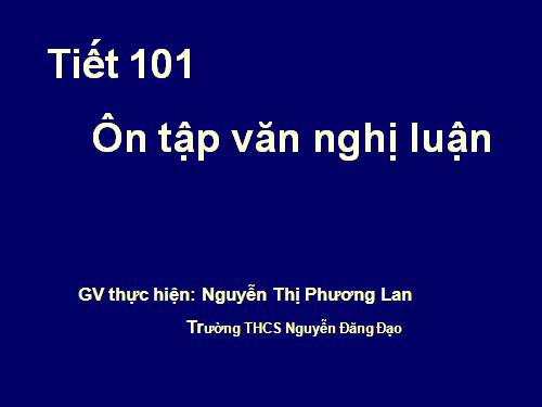 Bài 25. Ôn tập văn nghị luận