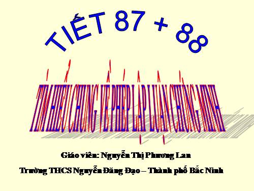 Bài 21. Tìm hiểu chung về phép lập luận chứng minh
