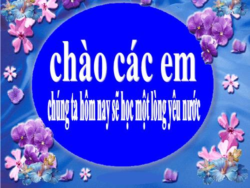 Bài 20. Tinh thần yêu nước của nhân dân ta