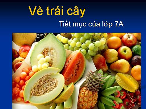 Minh họa bài Vè trái cây