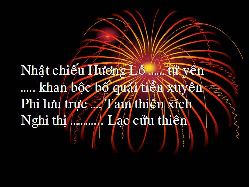 Bài 9. Xa ngắm thác núi Lư (Vọng Lư sơn bộc bổ)