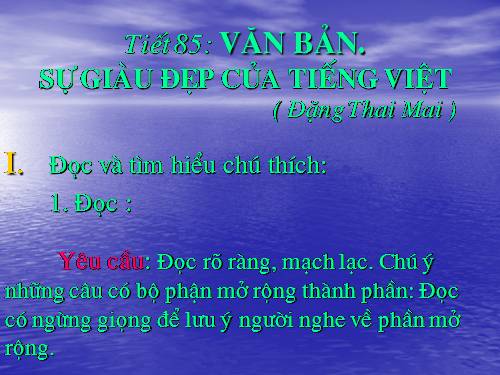 Bài 21. Sự giàu đẹp của Tiếng Việt