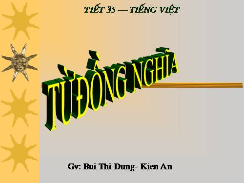 Bài 9. Từ đồng nghĩa