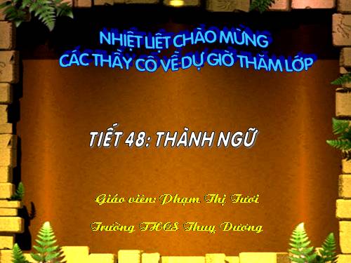 Bài 12. Thành ngữ