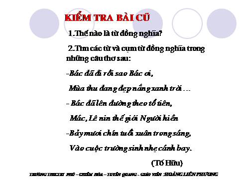 Bài 10. Từ trái nghĩa