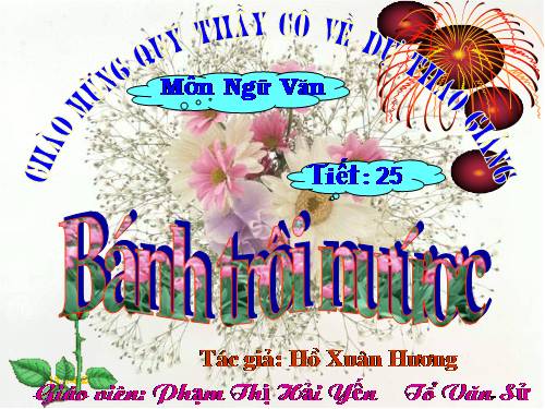 Bài 7. Bánh trôi nước