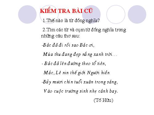 Bài 10. Từ trái nghĩa