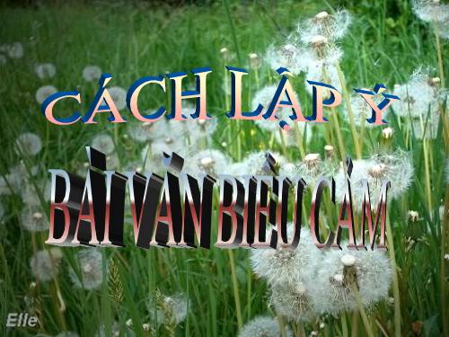 Bài 9. Cách lập ý của bài văn biểu cảm