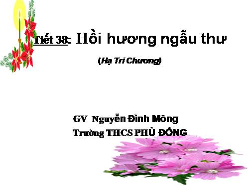 Bài 10. Ngẫu nhiên viết nhân buổi mới về quê (Hồi hương ngẫu thư)