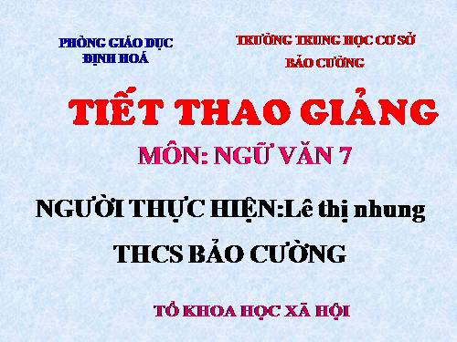 Bài 6. Từ Hán Việt (tiếp theo)