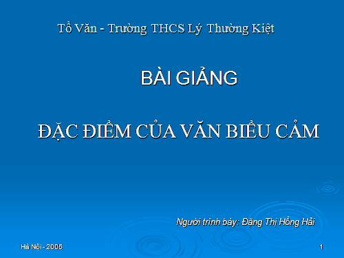 Bài 7. Luyện tập cách làm văn bản biểu cảm