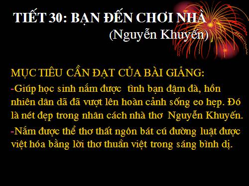 Bài 8. Bạn đến chơi nhà
