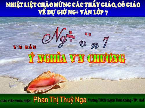 Bài 24. Ý nghĩa văn chương