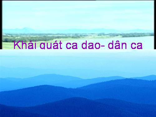 ca dao - dân ca