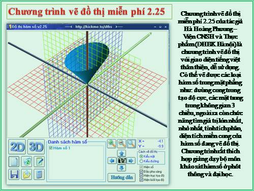 Chương trinh vẽ đồ thị miễn phí