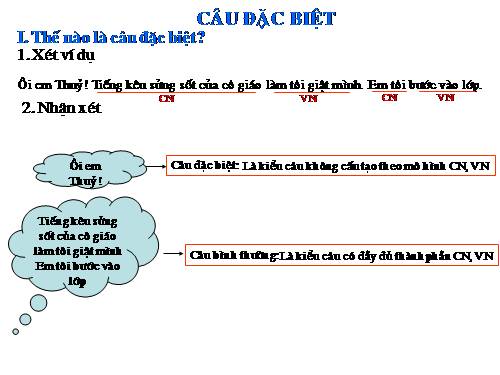 Bài 20. Câu đặc biệt