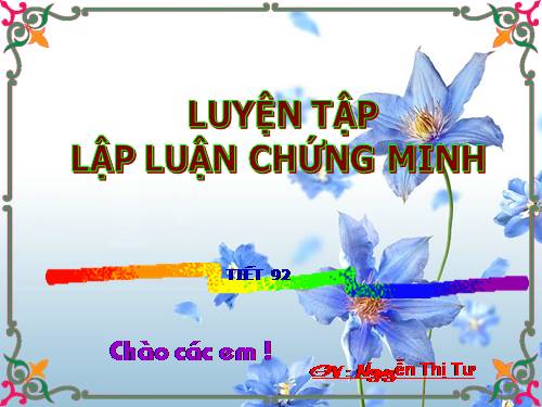 Bài 22. Luyện tập lập luận chứng minh