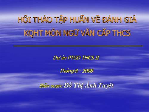 đổi mới kiểm tra đánh giá môn ngữ văn