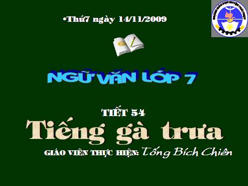 Bài 13. Tiếng gà trưa