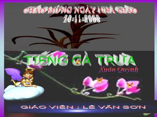 Bài 13. Tiếng gà trưa
