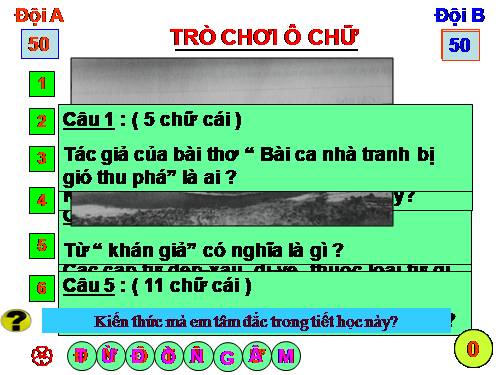 Trò chơi ô chữ