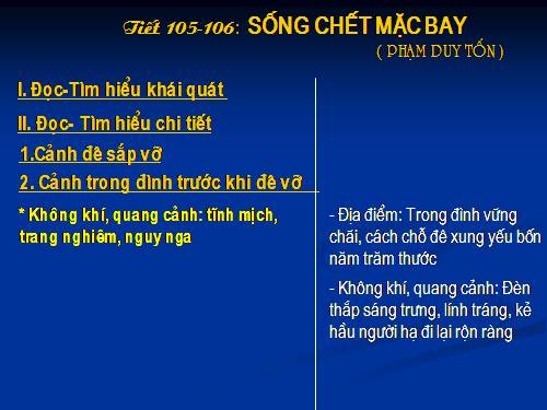 Bài 26. Sống chết mặc bay