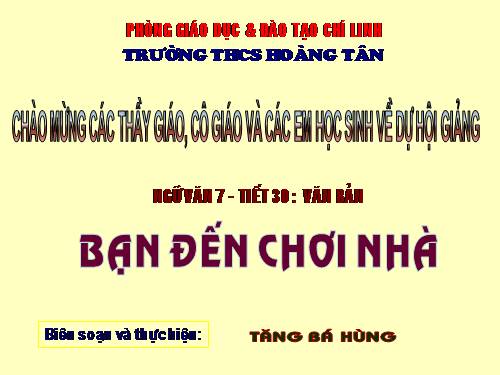 Bài 8. Bạn đến chơi nhà