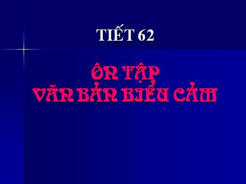 Bài 14. Ôn tập văn bản biểu cảm