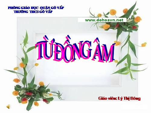 Bài 11. Từ đồng âm