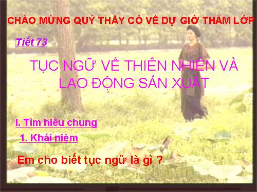 Bài 18. Tục ngữ về thiên nhiên và lao động sản xuất