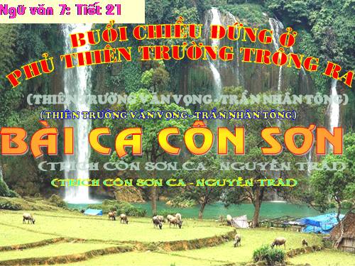Bài 6. Bài ca Côn Sơn