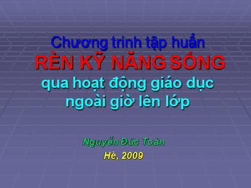 Ren ky nang song qua HDNGLL