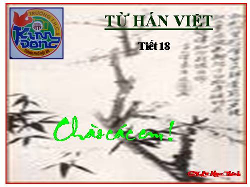 Bài 5. Từ Hán Việt