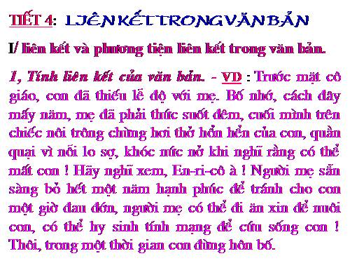 Bài 1. Liên kết trong văn bản