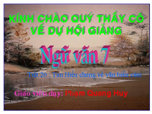 Bài 5. Tìm hiểu chung về văn biểu cảm