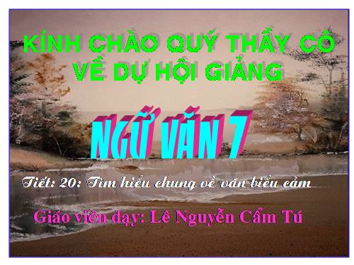 Bài 5. Tìm hiểu chung về văn biểu cảm