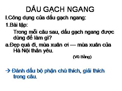 Bài 30. Dấu gạch ngang
