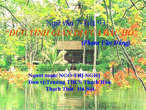 Bài 23. Đức tính giản dị của Bác Hồ
