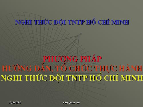 phương pháp dạy nghi thức