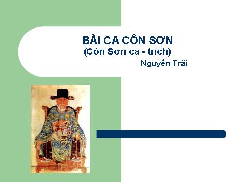 Bài 6. Bài ca Côn Sơn