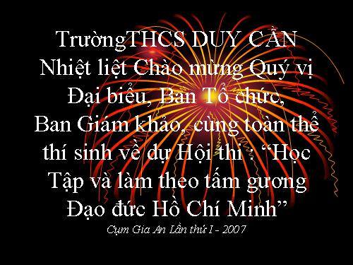 Hội thi tìm hiểu đạo đức Hồ Chí Minh