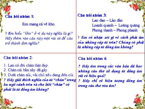 Bài 11. Từ đồng âm