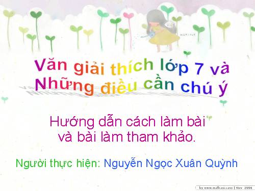 Hướng dẫn làm bài văn giải thích 7