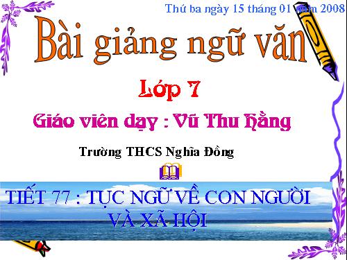 Bài 19. Tục ngữ về con người và xã hội