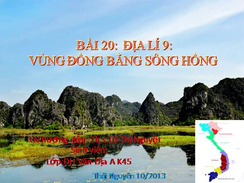 Bài 20. Vùng Đồng bằng sông Hồng