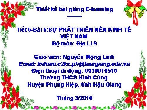 Bài 6. Sự phát triển nền kinh tế Việt Nam