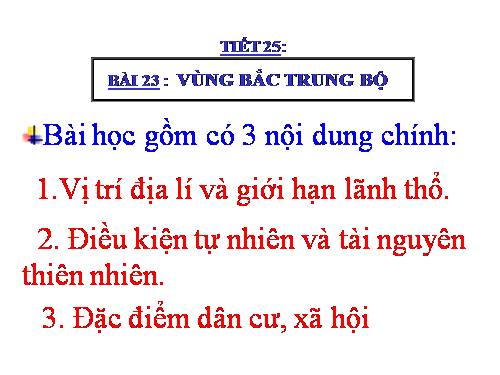 Bài 23. Vùng Bắc Trung Bộ