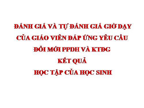 CD Danh gia gio day