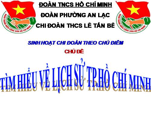 sinh hoạt chi Đoàn theo chủ điểm